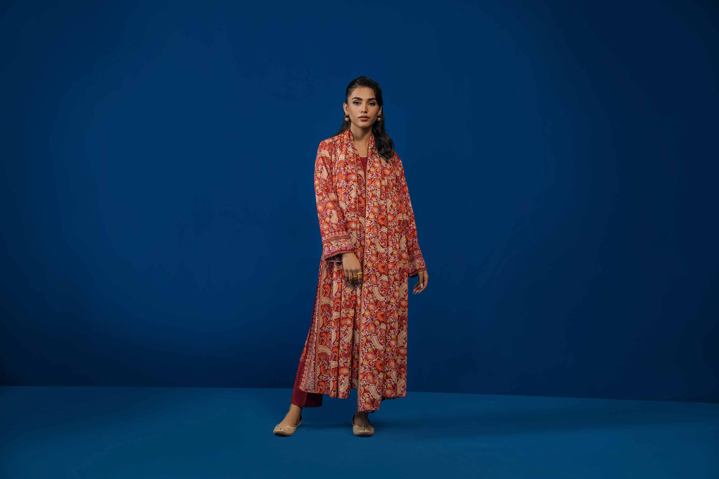 Nishat Linen - 3 Piece - Printed Loose Fabric - 42304008