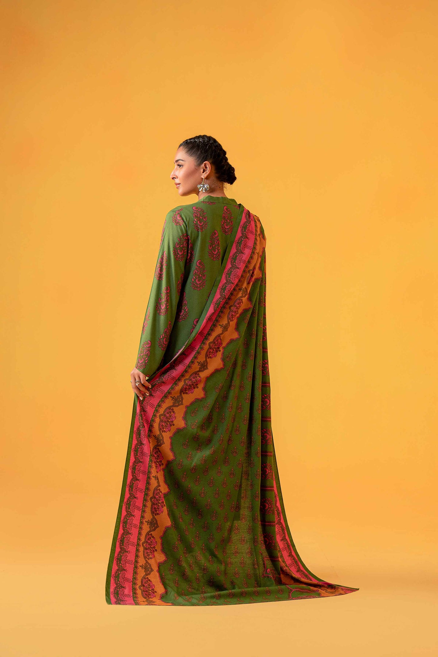 Nishat Linen - 3 Piece - Printed Loose Fabric - 42304009