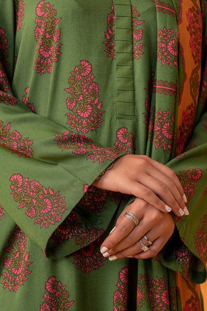 Nishat Linen - 3 Piece - Printed Loose Fabric - 42304009