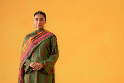 Nishat Linen - 3 Piece - Printed Loose Fabric - 42304009