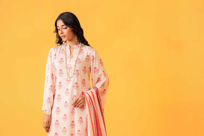 Nishat Linen - 3 Piece - Printed Loose Fabric - 42304010