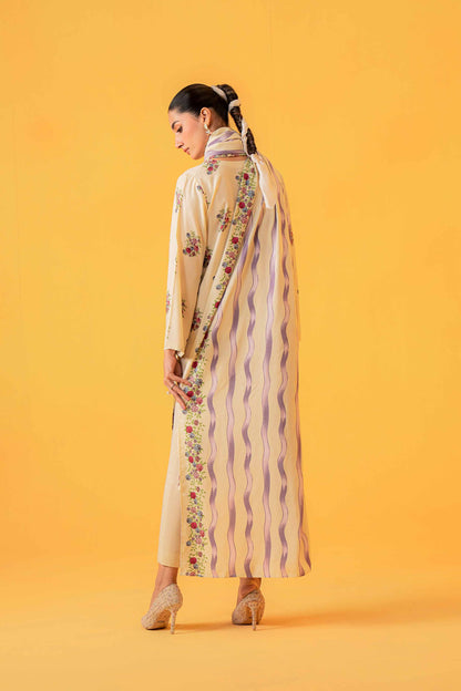 Nishat Linen - 3 Piece - Printed Loose Fabric - 42304011