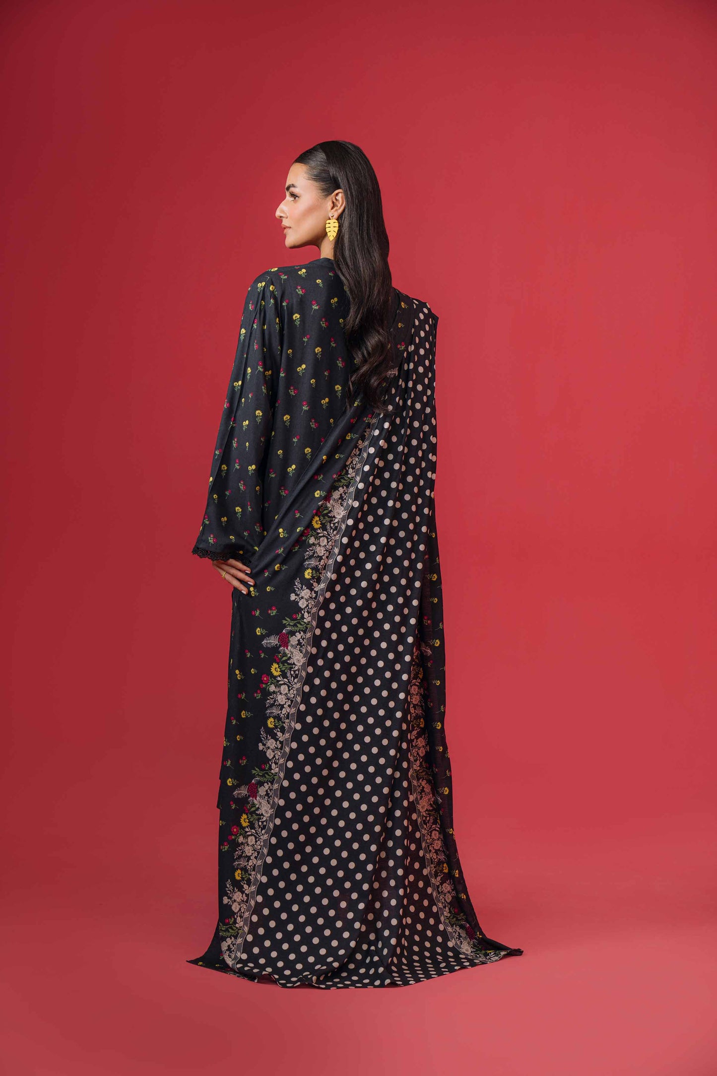 Nishat Linen - 3 Piece - Printed Loose Fabric - 42304013