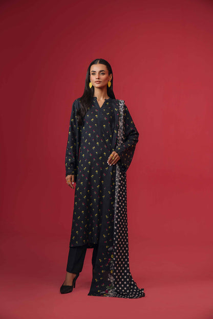 Nishat Linen - 3 Piece - Printed Loose Fabric - 42304013