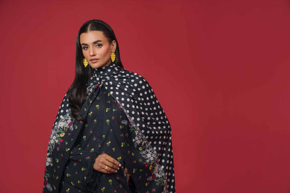 Nishat Linen - 3 Piece - Printed Loose Fabric - 42304013