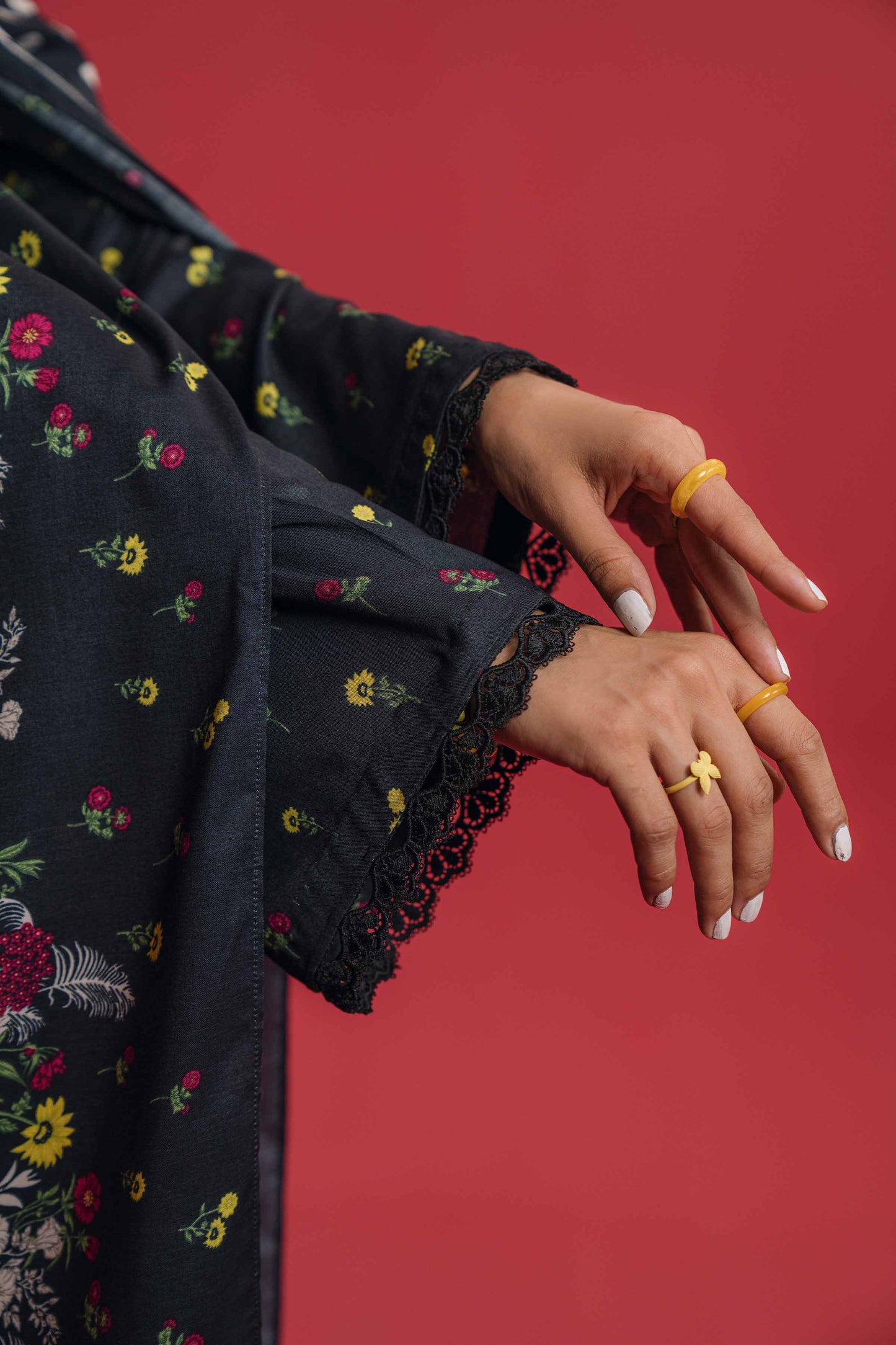 Nishat Linen - 3 Piece - Printed Loose Fabric - 42304013