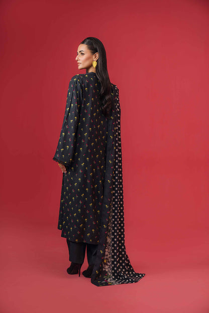 Nishat Linen - 3 Piece - Printed Loose Fabric - 42304013