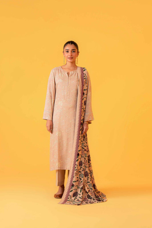 Nishat Linen - 3 Piece - Printed Loose Fabric - 42304014