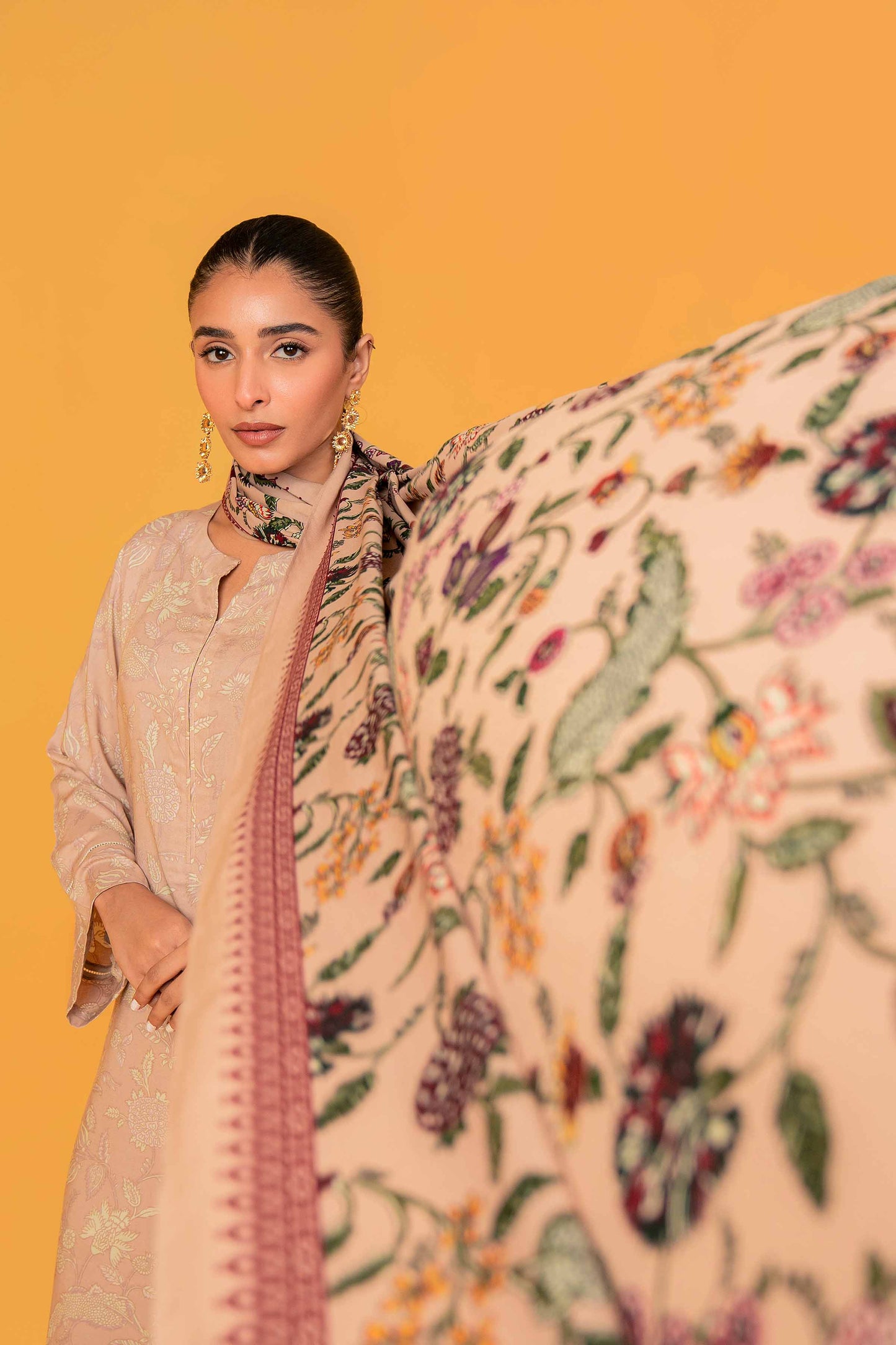 Nishat Linen - 3 Piece - Printed Loose Fabric - 42304014