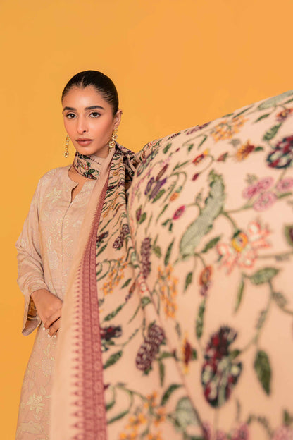 Nishat Linen - 3 Piece - Printed Loose Fabric - 42304014