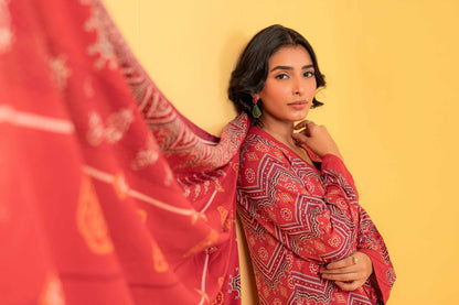 Nishat Linen - 3 Piece - Printed Loose Fabric - 42304015