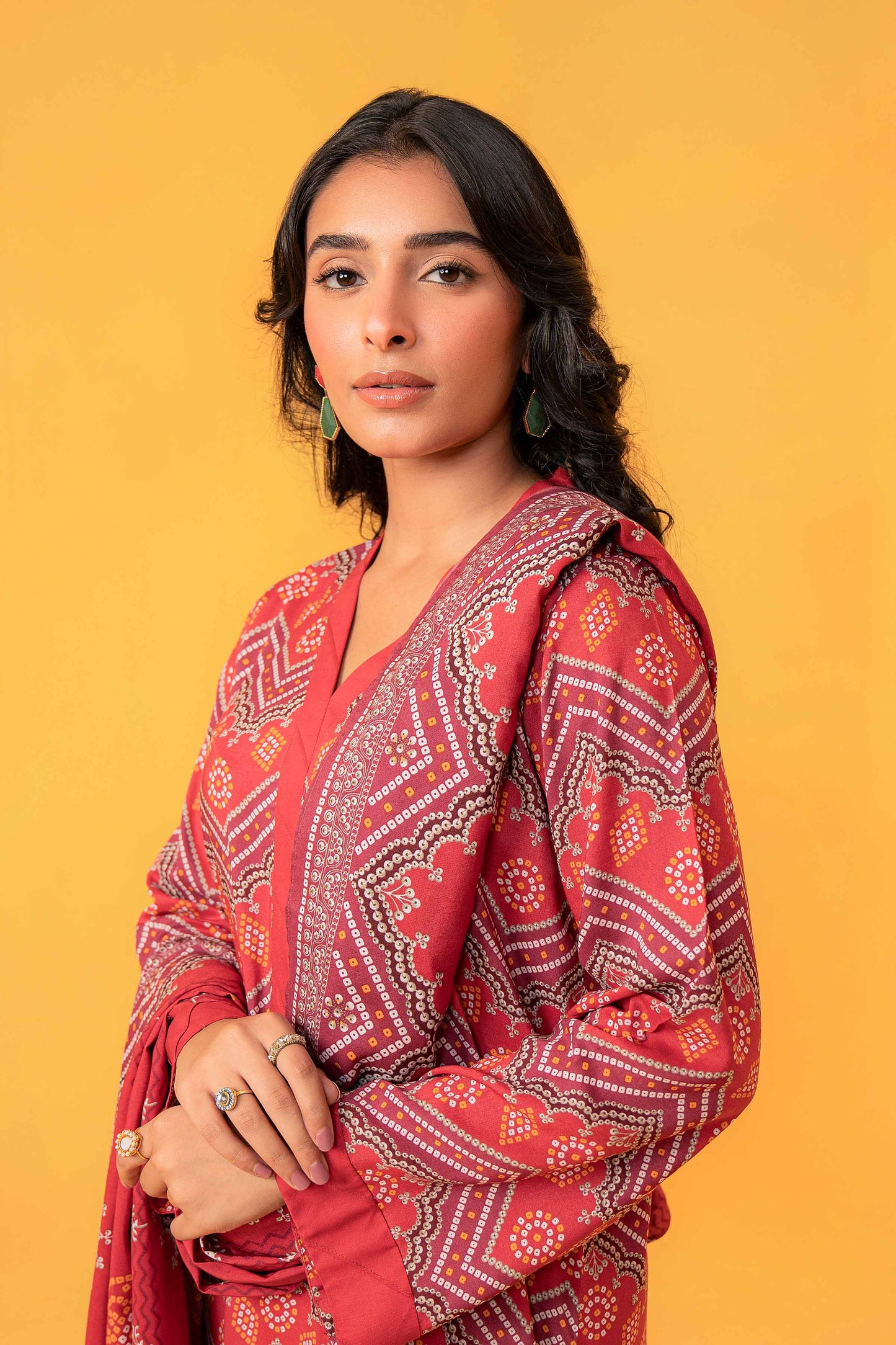Nishat Linen - 3 Piece - Printed Loose Fabric - 42304015