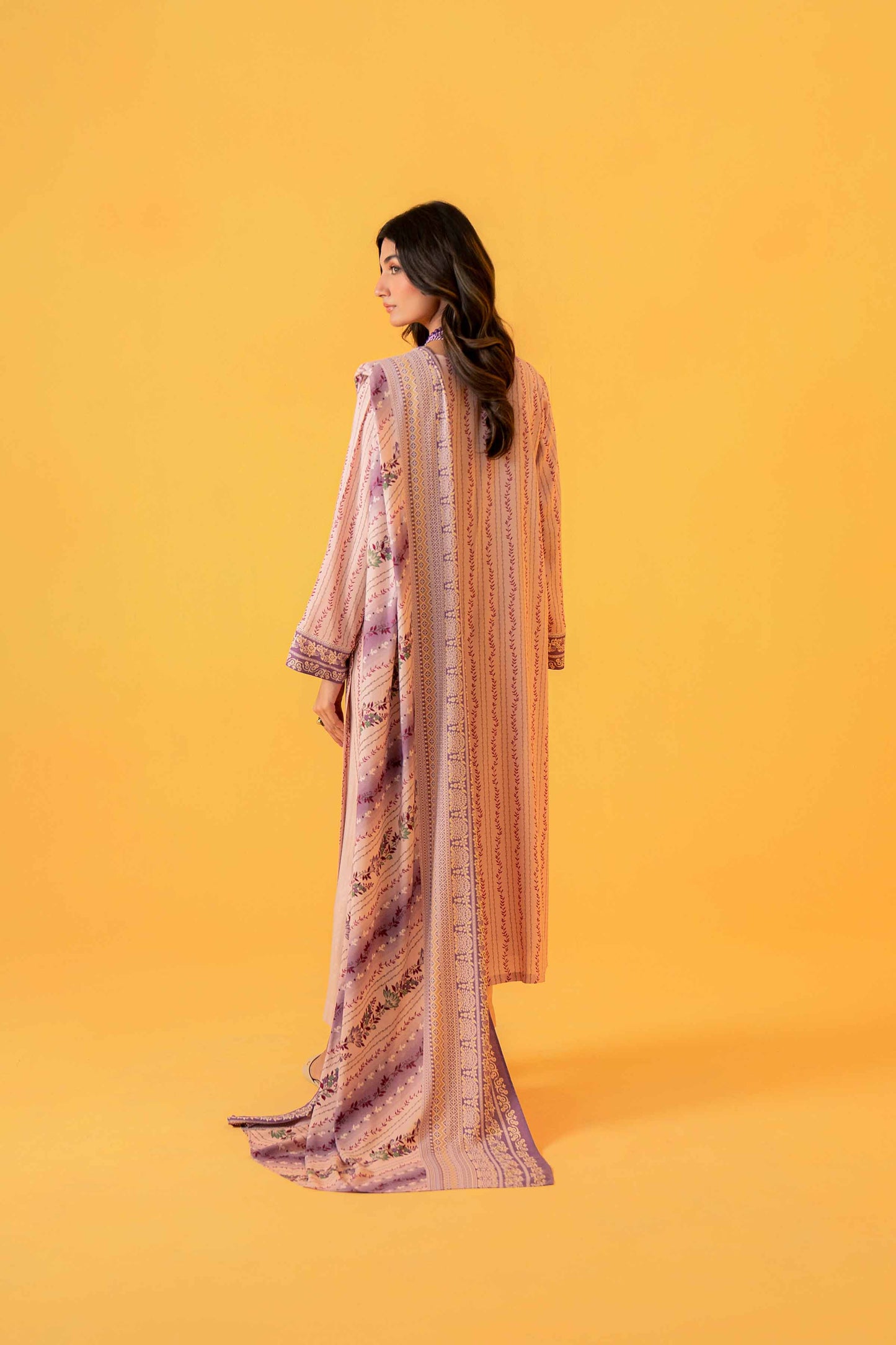 Nishat Linen - 3 Piece - Printed Loose Fabric - 42304016