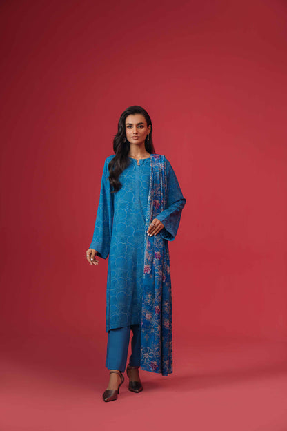 Nishat Linen - 3 Piece - Printed Loose Fabric - 42304017
