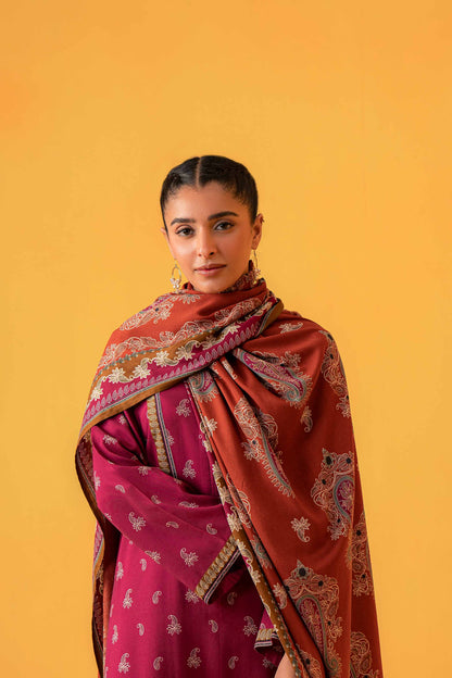 Nishat Linen - 3 Piece - Printed Loose Fabric - 42304018