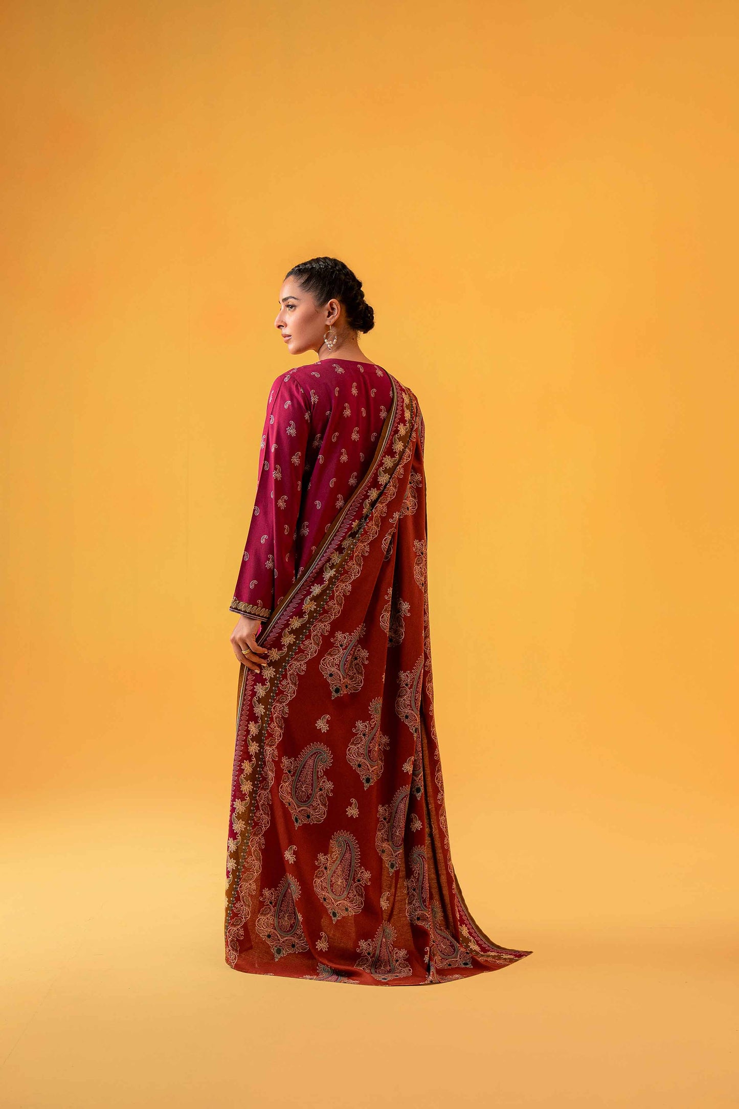 Nishat Linen - 3 Piece - Printed Loose Fabric - 42304018