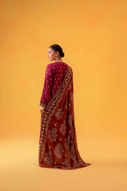 Nishat Linen - 3 Piece - Printed Loose Fabric - 42304018