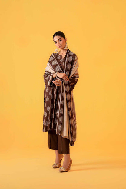 Nishat Linen - 3 Piece - Printed Loose Fabric - 42304020