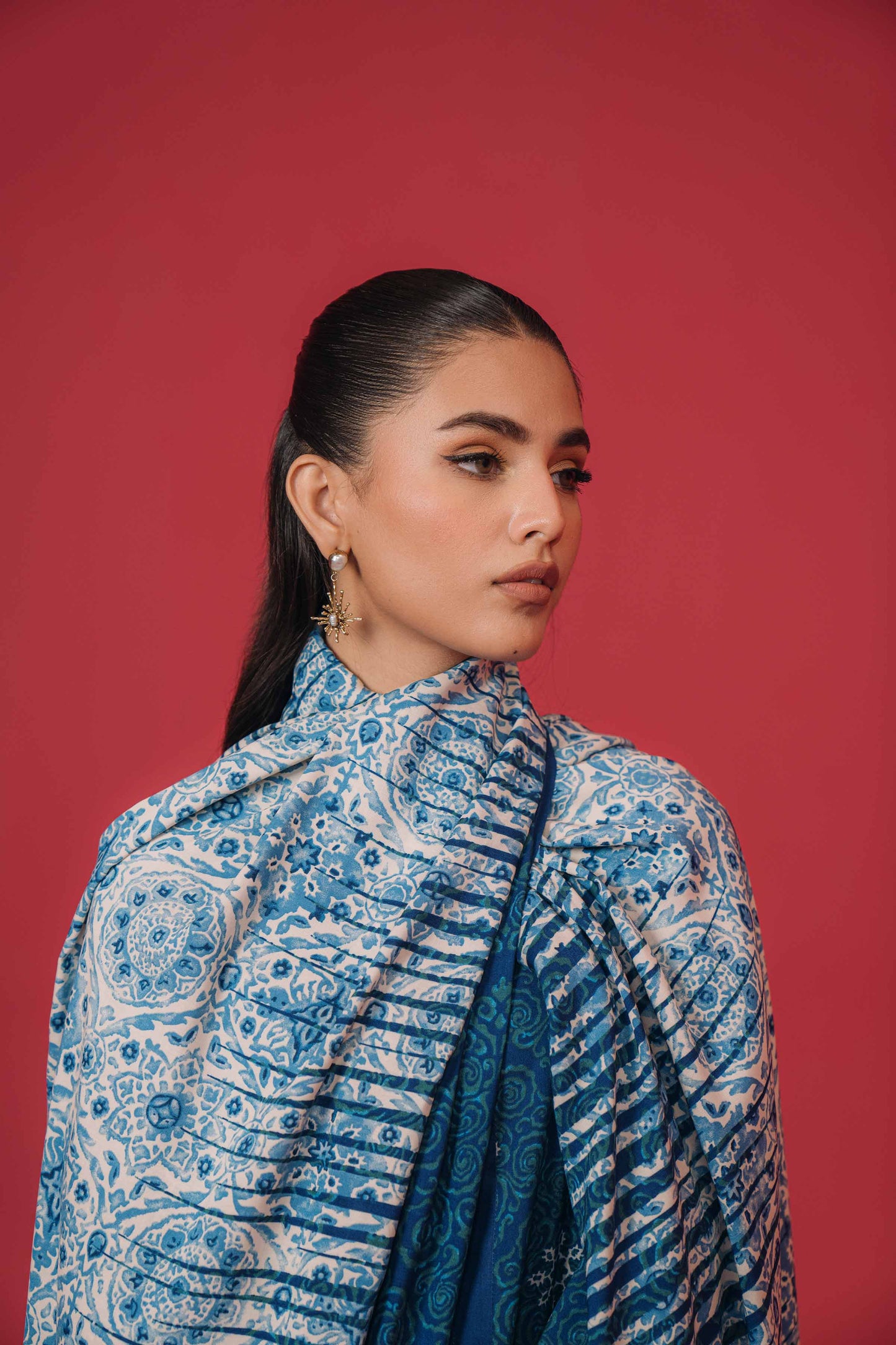 Nishat Linen - 3 Piece - Printed Loose Fabric - 42304022