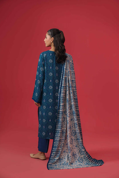 Nishat Linen - 3 Piece - Printed Loose Fabric - 42304022