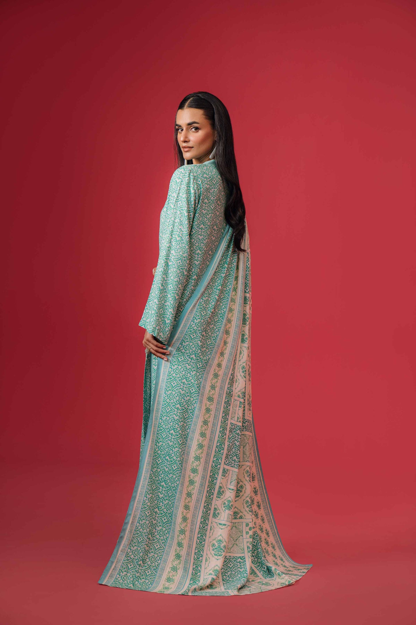 Nishat Linen - 3 Piece - Printed Loose Fabric - 42304023