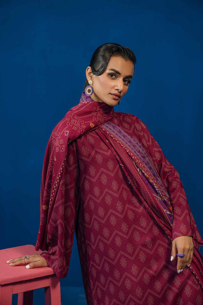 Nishat Linen - 3 Piece - Printed Loose Fabric - 42304024