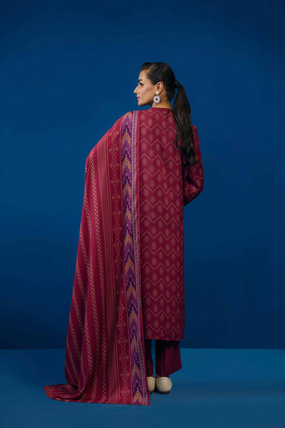 Nishat Linen - 3 Piece - Printed Loose Fabric - 42304024