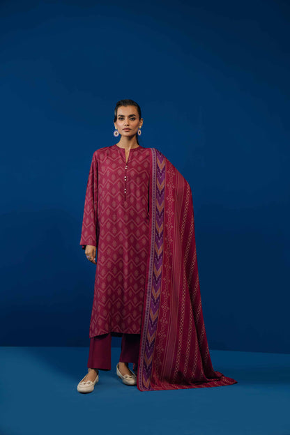 Nishat Linen - 3 Piece - Printed Loose Fabric - 42304024