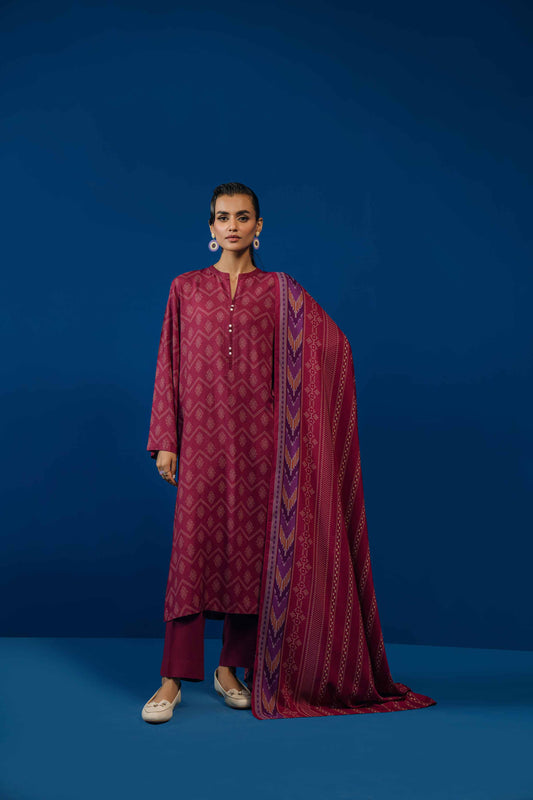 Nishat Linen - 3 Piece - Printed Loose Fabric - 42304024