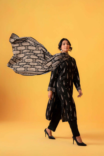 Nishat Linen - 3 Piece - Printed Loose Fabric - 42304025