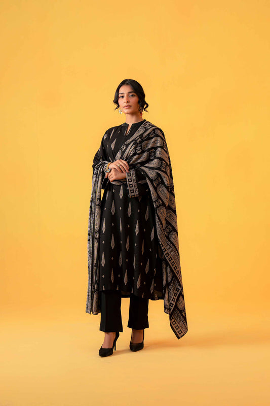 Nishat Linen - 3 Piece - Printed Loose Fabric - 42304025