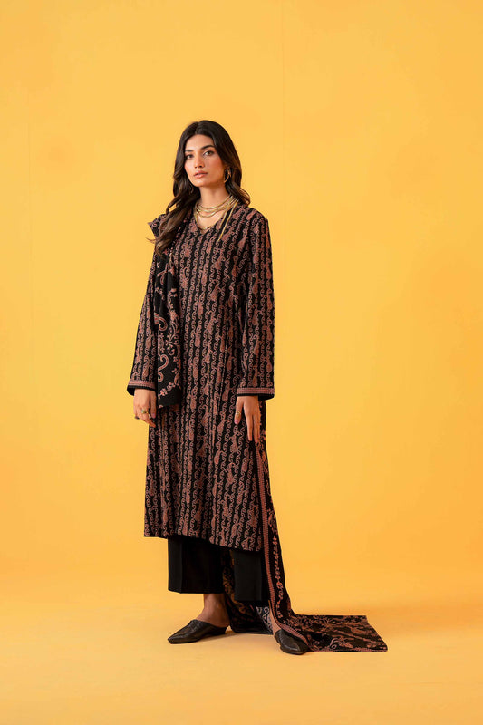 Nishat Linen - 3 Piece - Printed Loose Fabric - 42304026