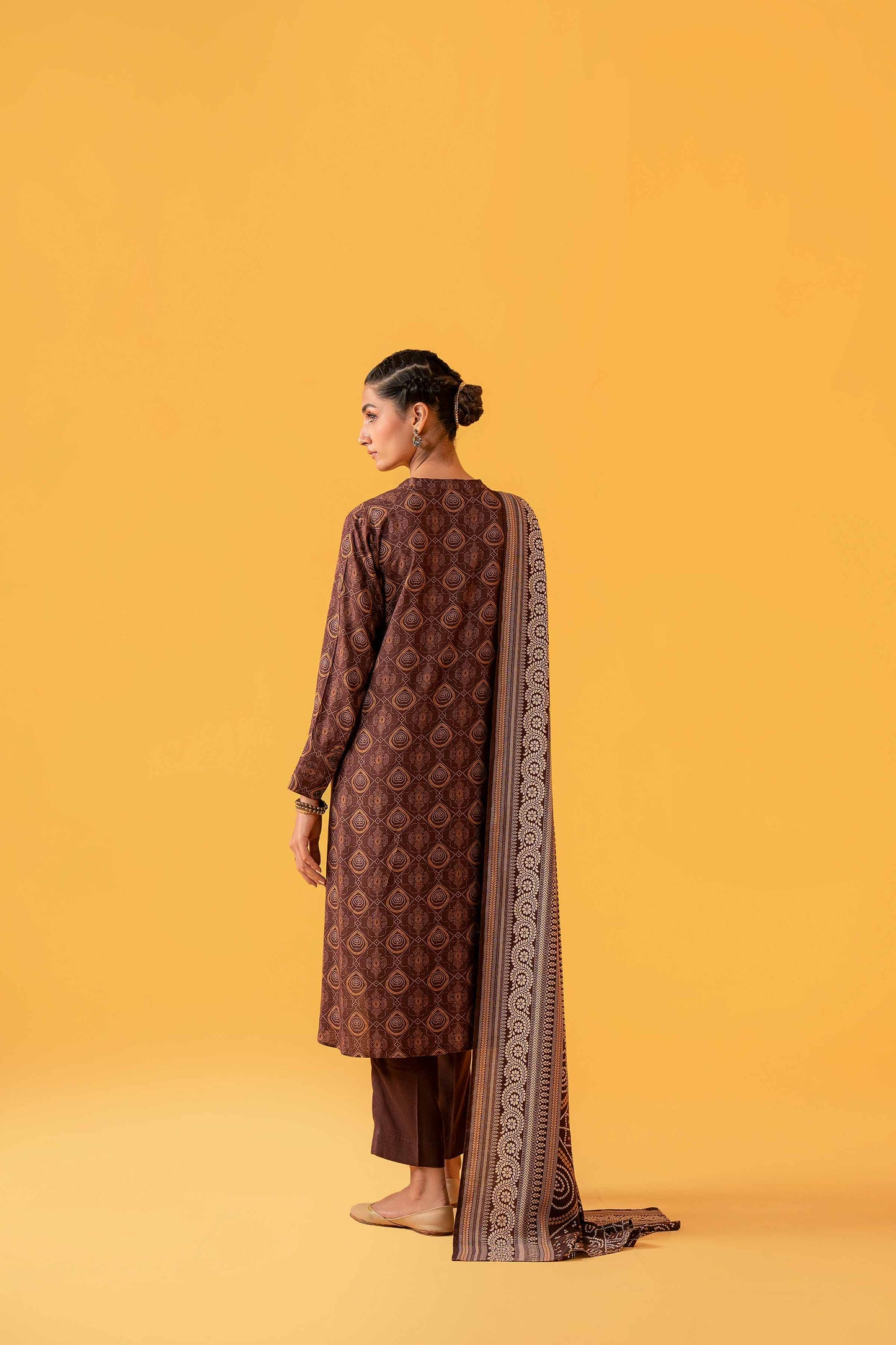 Nishat Linen - 3 Piece - Printed Loose Fabric - 42304027