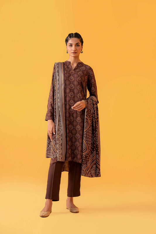 Nishat Linen - 3 Piece - Printed Loose Fabric - 42304027