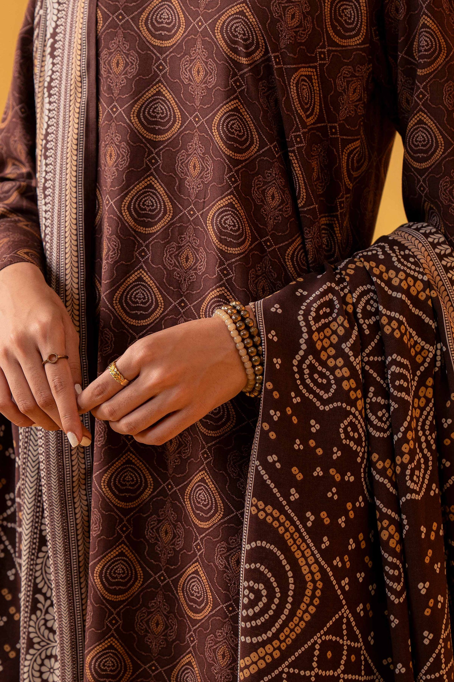 Nishat Linen - 3 Piece - Printed Loose Fabric - 42304027
