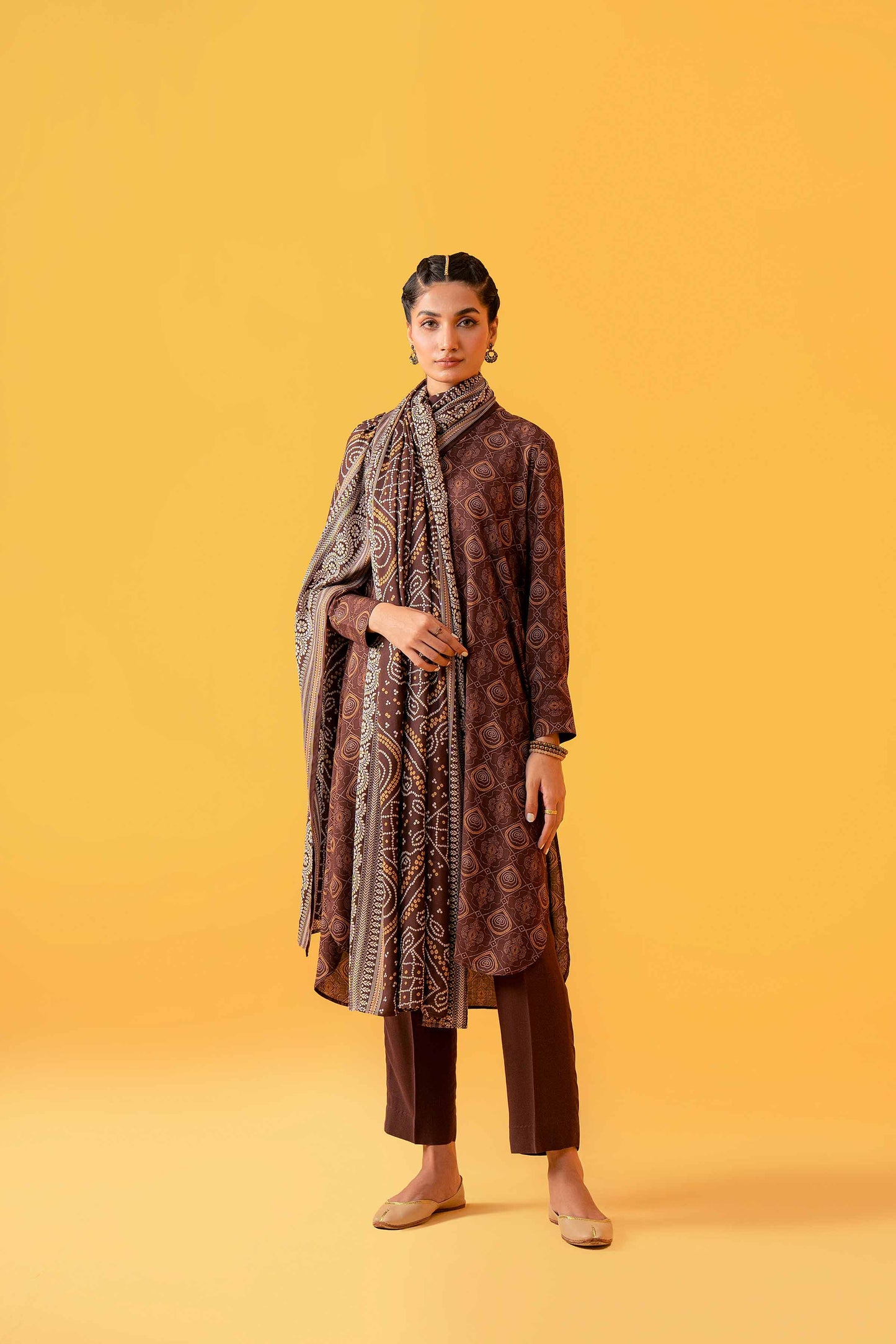 Nishat Linen - 3 Piece - Printed Loose Fabric - 42304027