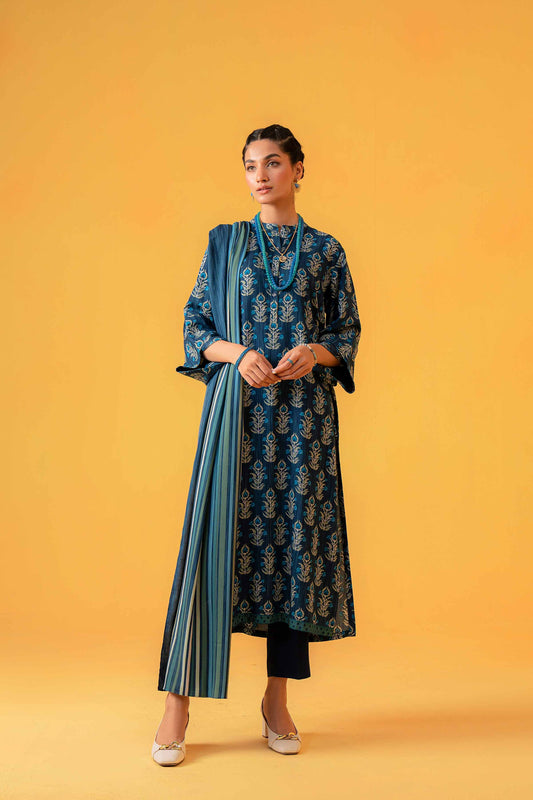 Nishat Linen - 3 Piece - Printed Loose Fabric - 42304028