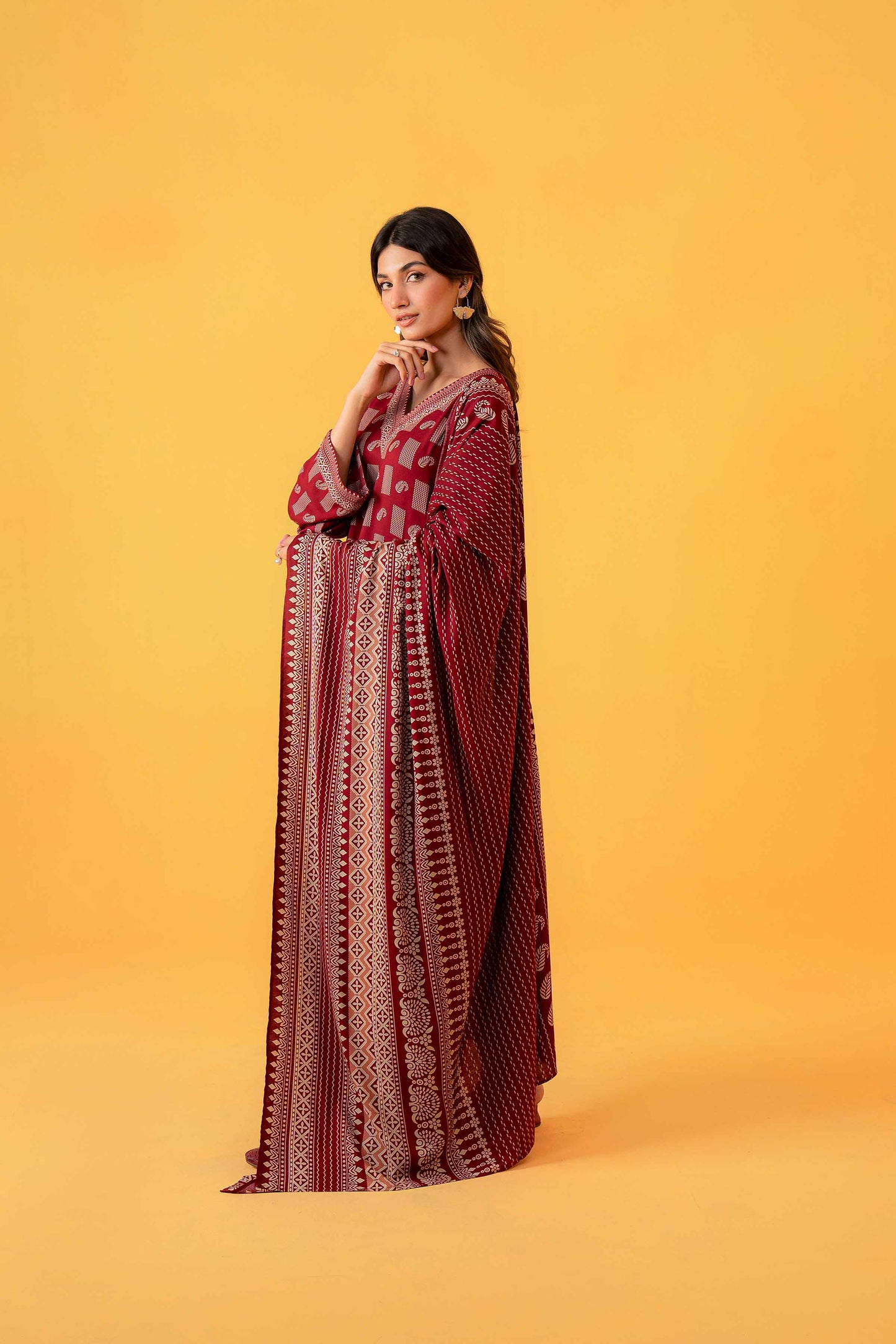 Nishat Linen - 3 Piece - Printed Loose Fabric - 42304029