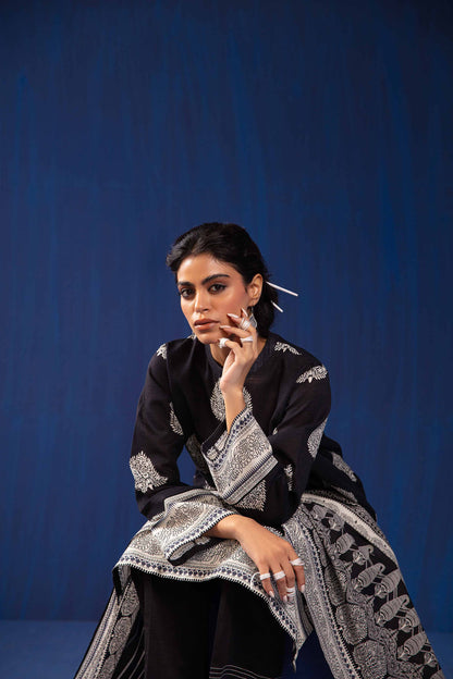 Nishat Linen - 3 Piece - Printed Loose Fabric - 42304035