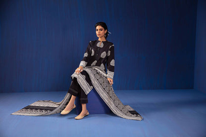 Nishat Linen - 3 Piece - Printed Loose Fabric - 42304035
