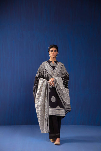 Nishat Linen - 3 Piece - Printed Loose Fabric - 42304035