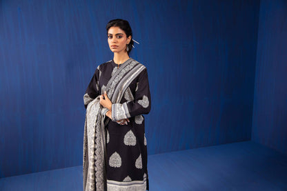 Nishat Linen - 3 Piece - Printed Loose Fabric - 42304035