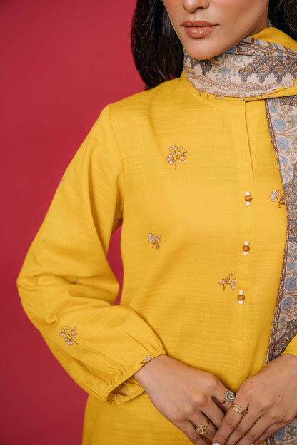Nishat Linen - 3 Piece - Printed Loose Fabric - 42304036