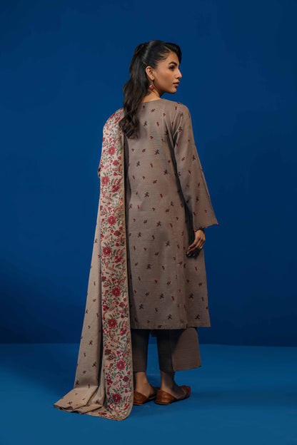 Nishat Linen - 3 Piece - Printed Loose Fabric - 42304038