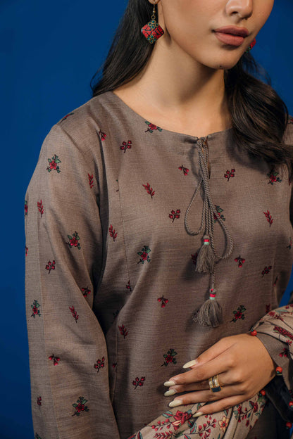 Nishat Linen - 3 Piece - Printed Loose Fabric - 42304038