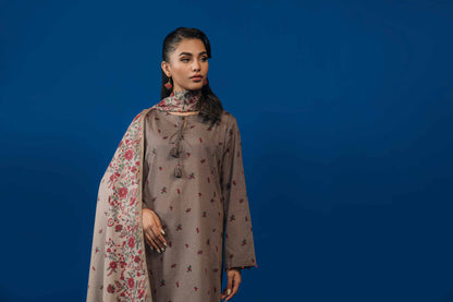 Nishat Linen - 3 Piece - Printed Loose Fabric - 42304038