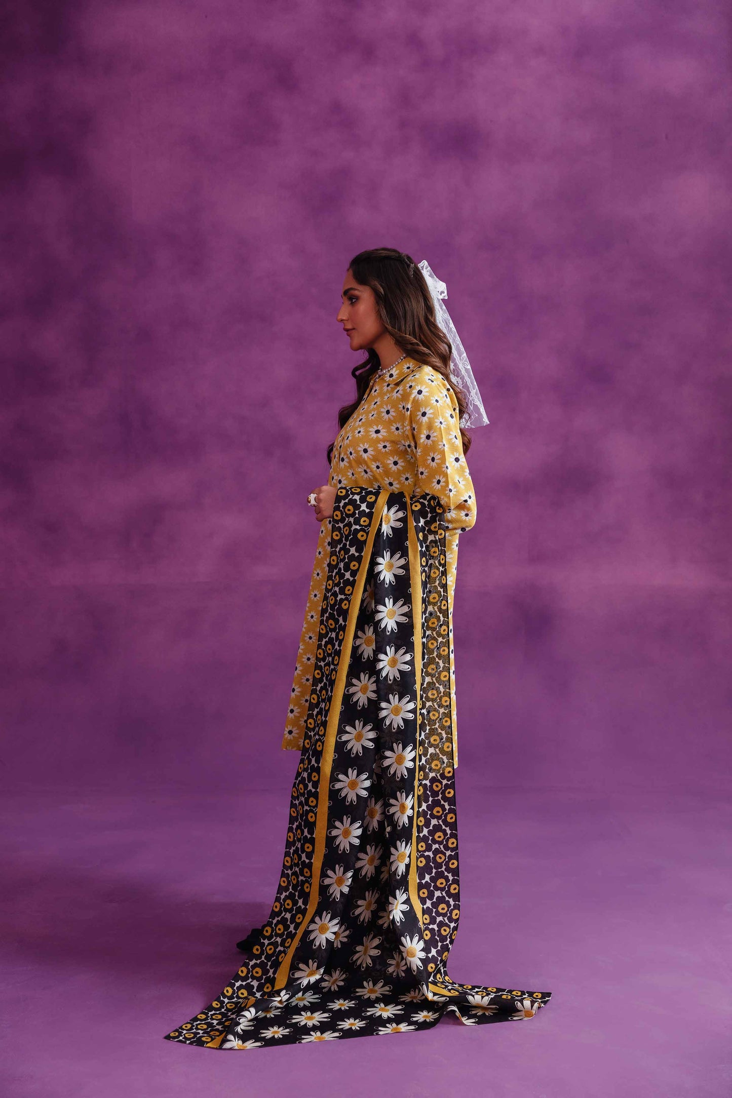 Nishat Linen - 3 Piece - Printed Loose Fabric - 42304039