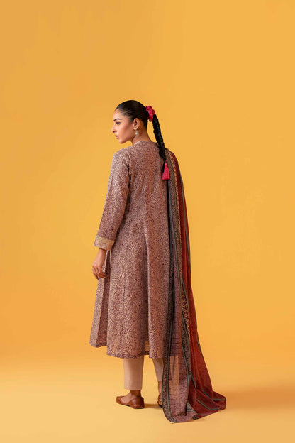 Nishat Linen - 3 Piece - Printed Loose Fabric - 42304040