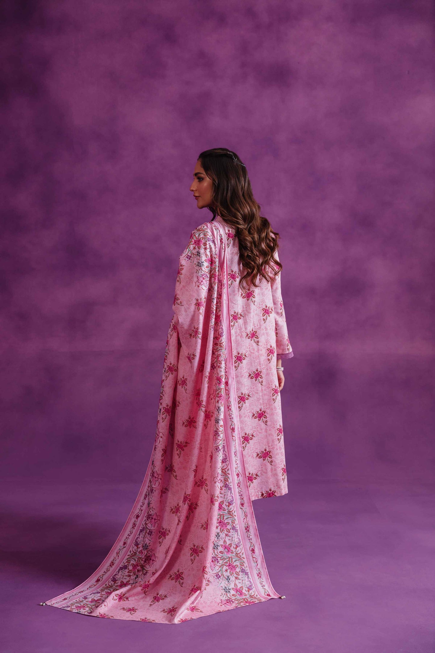 Nishat Linen - 3 Piece - Printed Loose Fabric - 42304041