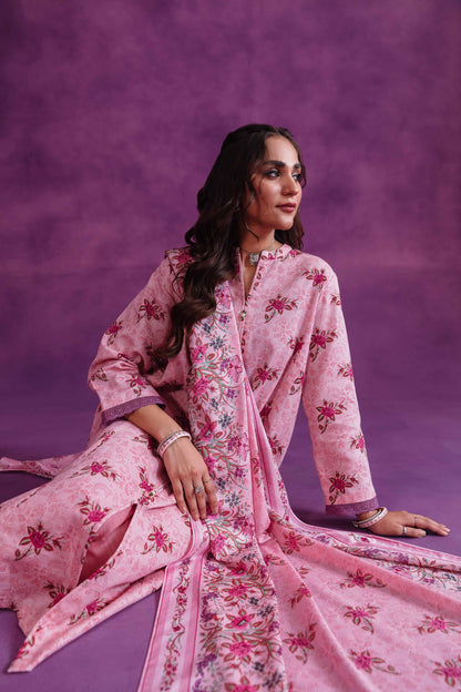 Nishat Linen - 3 Piece - Printed Loose Fabric - 42304041